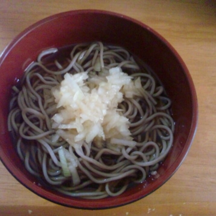 高血圧の方に 玉ねぎたっぷり温蕎麦